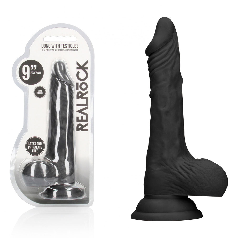 REALROCK 9'' Realistic Dong with Balls - - 22.9 cm Dong