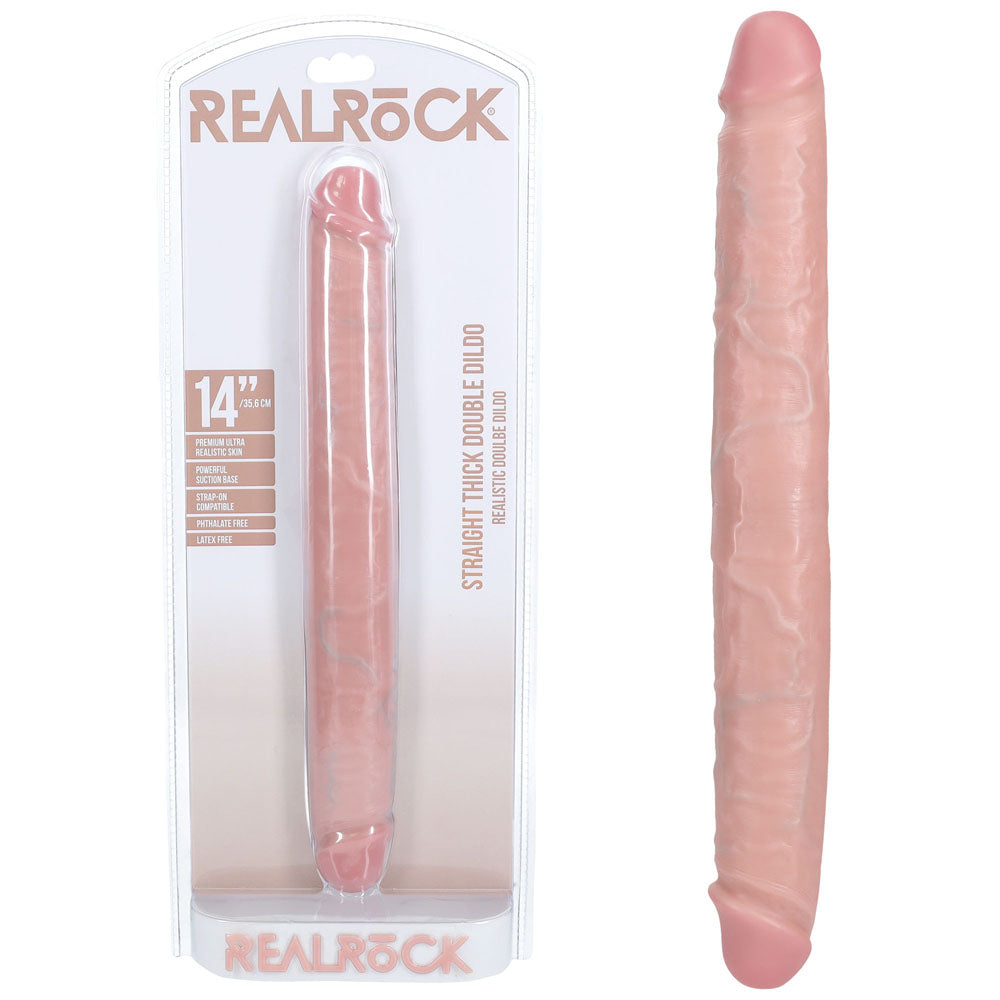 REALROCK 35cm Thick Double Dildo - - 35 cm (14'') Thick Double Dong