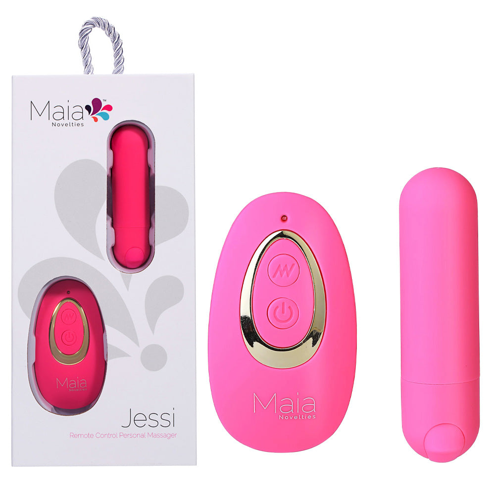 Maia JESSI Remote - 7.6 cm USB Rechargeable Bullet with Wireless Remote