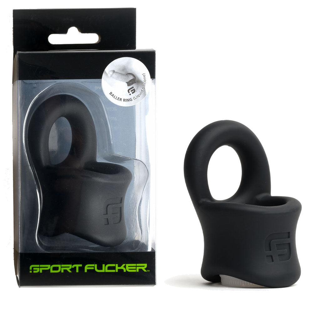 Sport Fucker Baller Ring - Liquid Silicone Cock Ring with Ball Stretcher