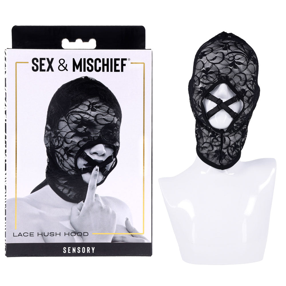 Sex & Mischief Lace Hush Hood - Hood