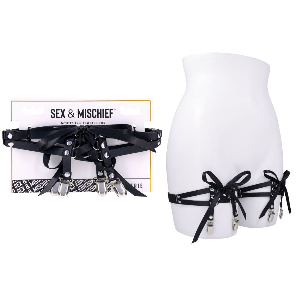 Sex & Mischief Laced Up Garters - Garters