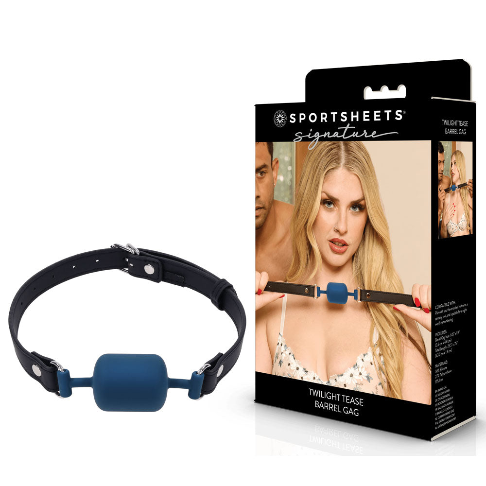 SPORTSHEETS Signature Twilight Tease Barrel Gag - Mouth Restraint