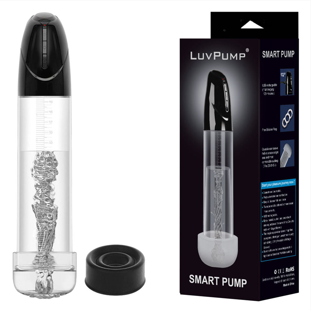 LuvPump Smart Penis Pump - USB Rechargeable 2-in-1 Automatic Penis Pump