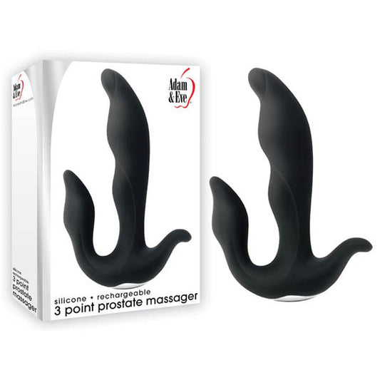 Adam & Eve 3 - Point Prostate Massager - USB Rechargable Vibrating Prostate Massager - Pleasure Den
