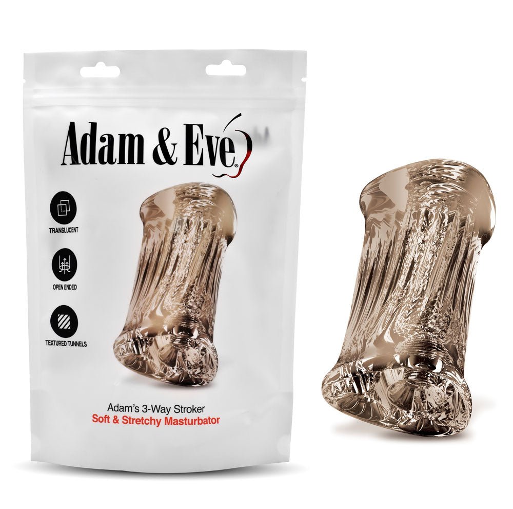 Adam & Eve Adam's 3 - Way Stroker - Triple Hole Stroker - Pleasure Den