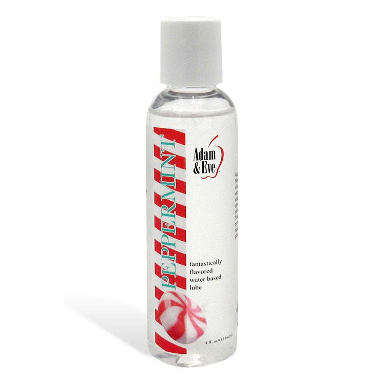 Adam & Eve PEPPERMINT Lubricant - Mint Flavoured Water Based Lubricant - 118 ml Bottle - Pleasure Den