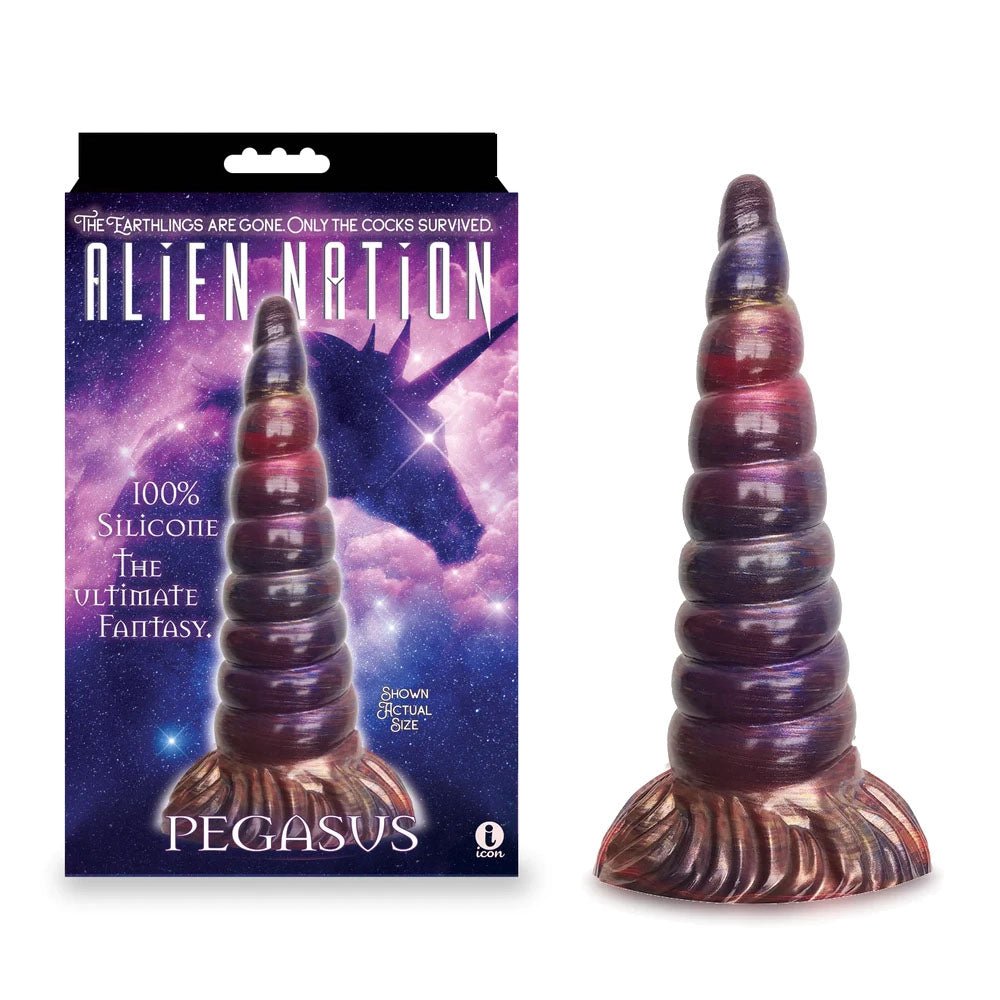 Alien Nation - Pegasus - Metallic 20.3 cm Unicorn Fantasy Dong - Pleasure Den