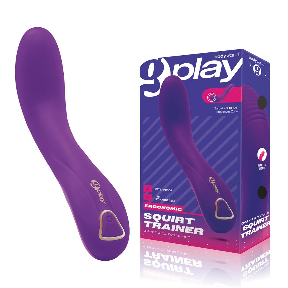 Bodywand G-Play Ergonomic Squirt Trainer - 19 cm USB Rechargeable Vibrator - Pleasure Den
