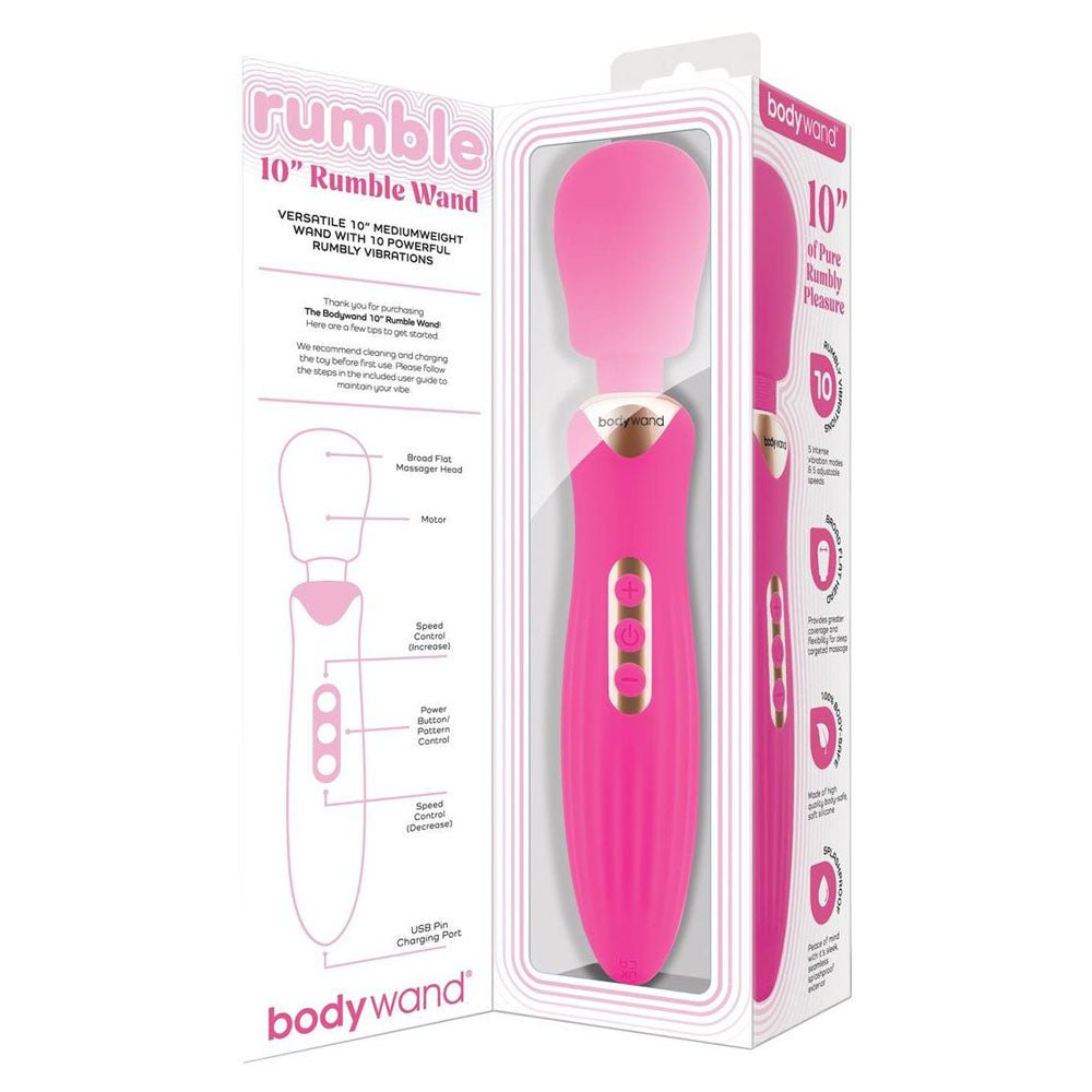 Bodywand RUMBLE WAND 10 Inch - Hot 24 cm USB Rechargeable Massage Wand - Pleasure Den