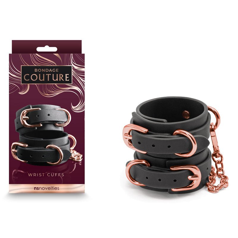 Bondage Couture Wrist Cuffs - Restraints - Pleasure Den