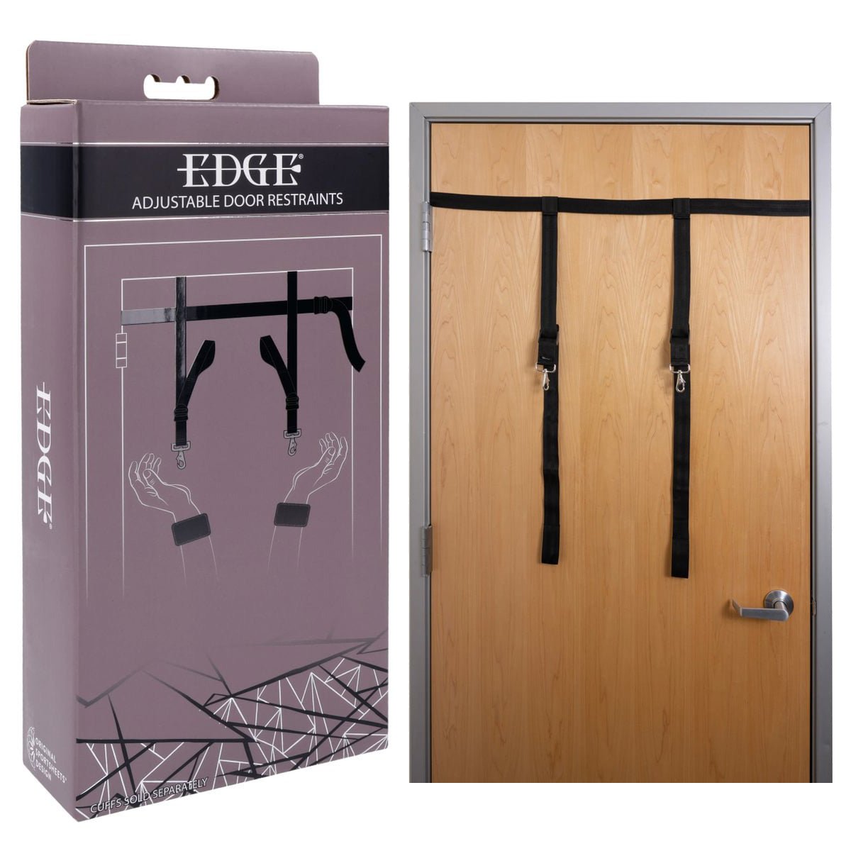 EDGE Adjustable Door Restraints - Restraints (Cuffs not included) - Pleasure Den