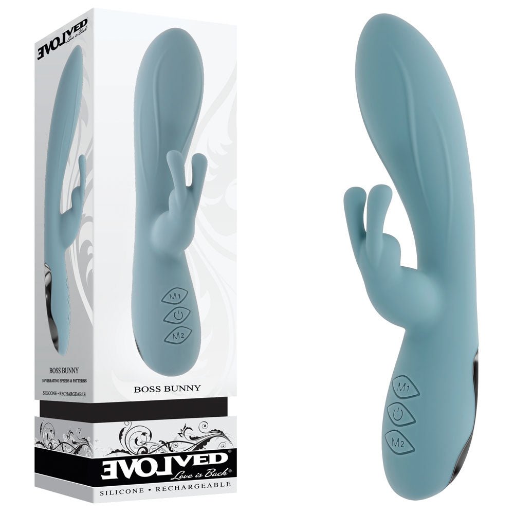 Evolved BOSS BUNNY - Baby 20.1 cm USB Rechargeable Rabbit Vibrator - Pleasure Den