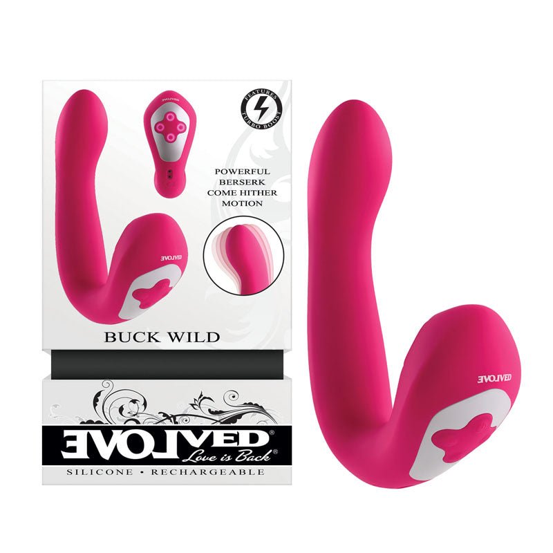 Evolved BUCK WILD - USB Rechargeable Flicking Vibrator - Pleasure Den