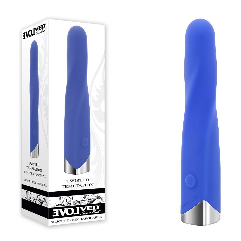 Evolved TWISTED TEMPTATION - 12 cm USB Rechargeable Bullet - Pleasure Den
