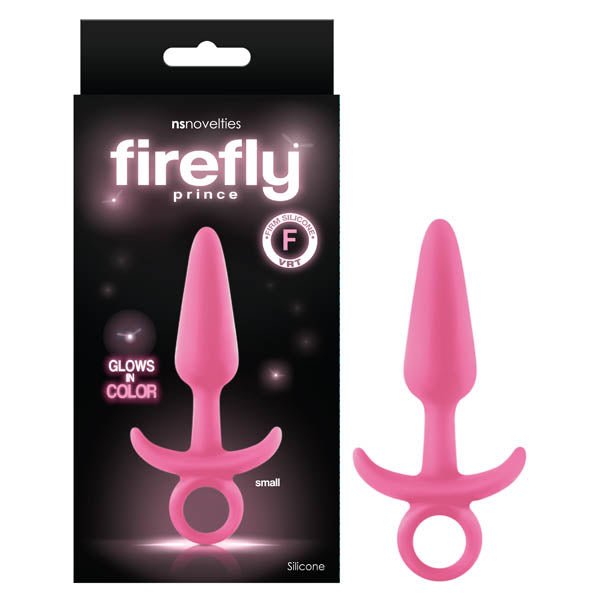 Firefly Prince - Glow-in-Dark 10.9 cm Small Butt Plug with Ring Bull - Pleasure Den