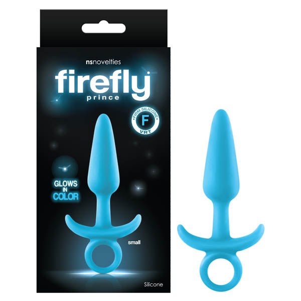 Firefly Prince - Glow-in-Dark 10.9 cm Small Butt Plug with Ring Bull - Pleasure Den