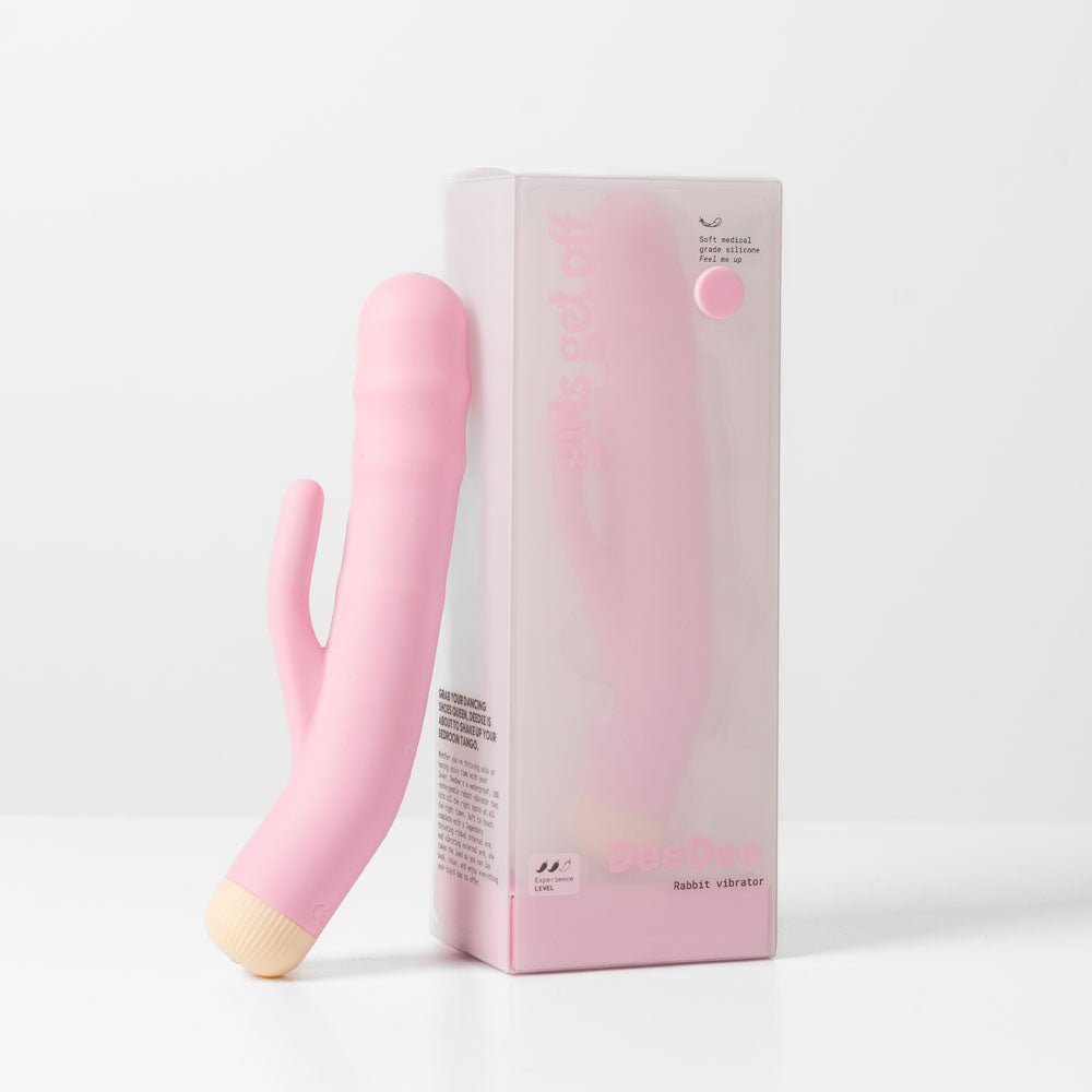Girls Get Off - DeeDee - 19 cm USB Rechargeable Thrusting Rabbit Vibrator - Pleasure Den