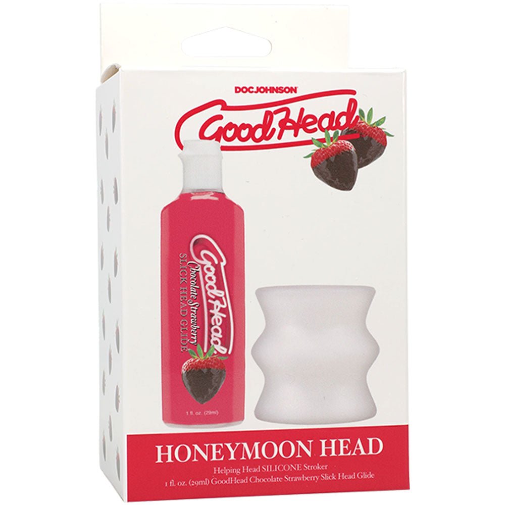GoodHead Honeymoon Head - Kit - Chocolate Strawberry GoodHead Glide with Helping Head Stroker - Pleasure Den