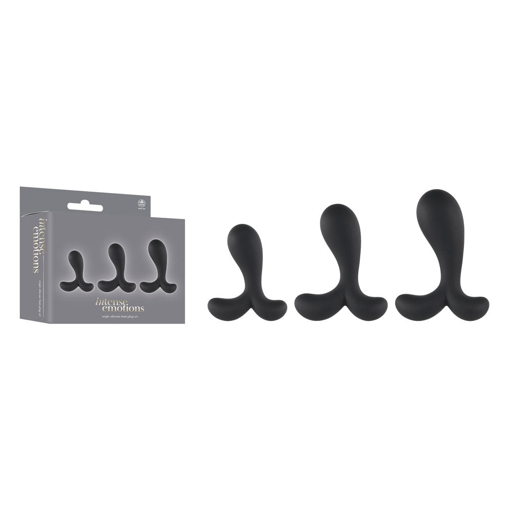 Intense Emotions - Butt Plugs - Set of 3 Sizes - Pleasure Den