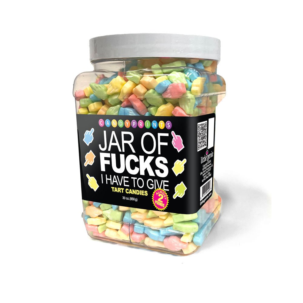 Jar Of Fucks I Have To Give - Fruit Flavoured Lollies - 850 gram Jar - Pleasure Den