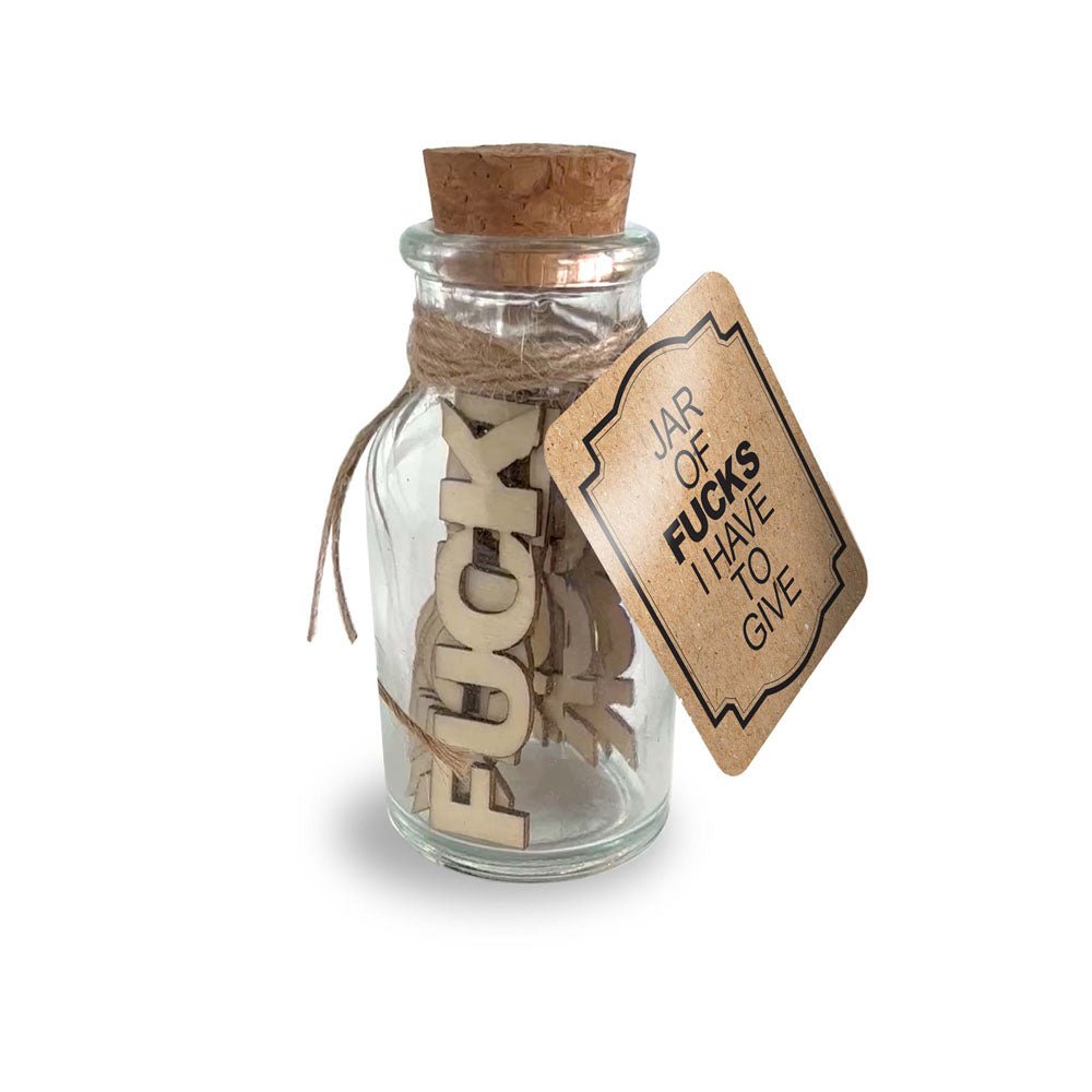 Jar Of Fucks I Have To Give - Novelty Gift - 15 Pack - Pleasure Den