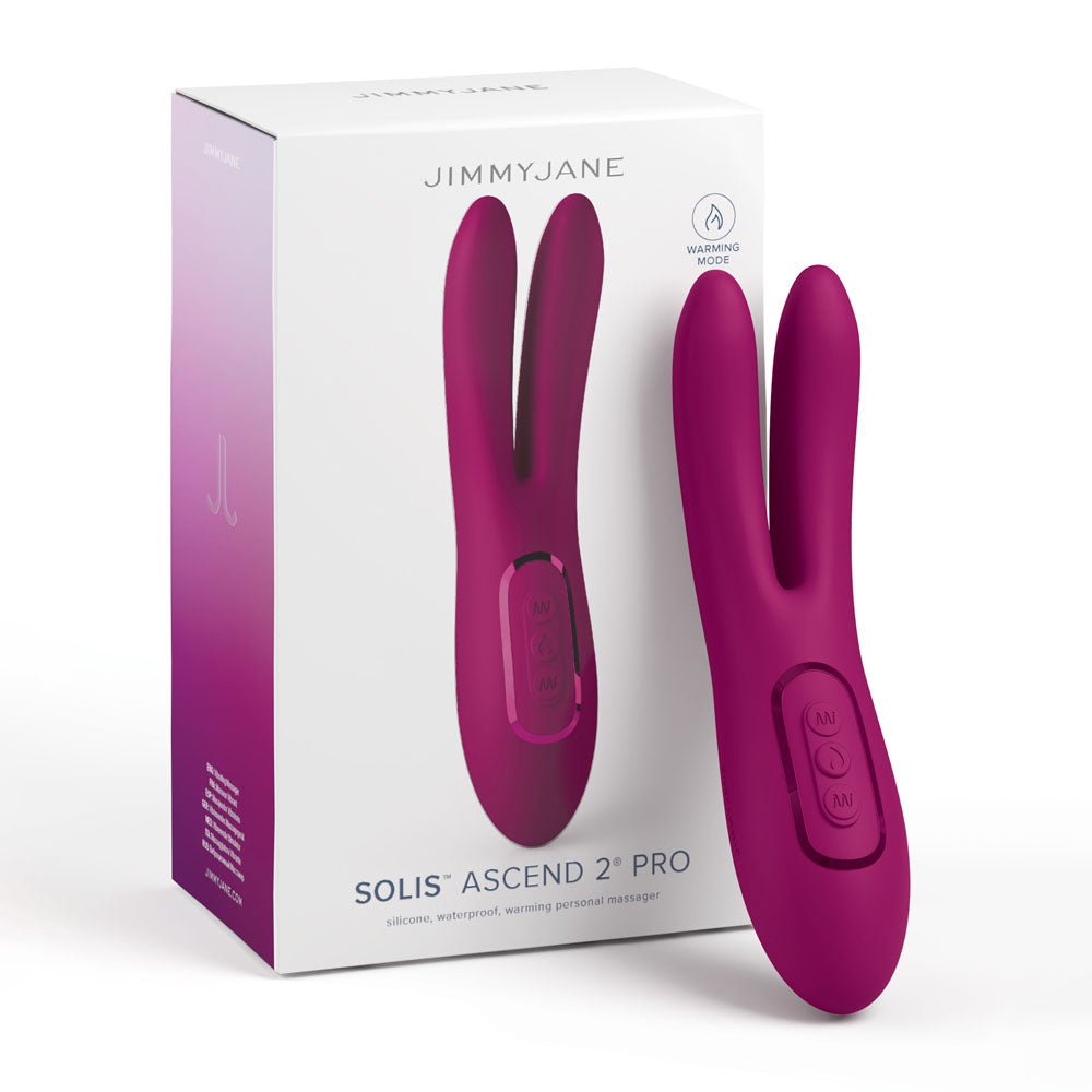 JimmyJane Solis Ascend 2 PRO - 16 cm USB Rechargeable Dual Tip Stimulator - Pleasure Den