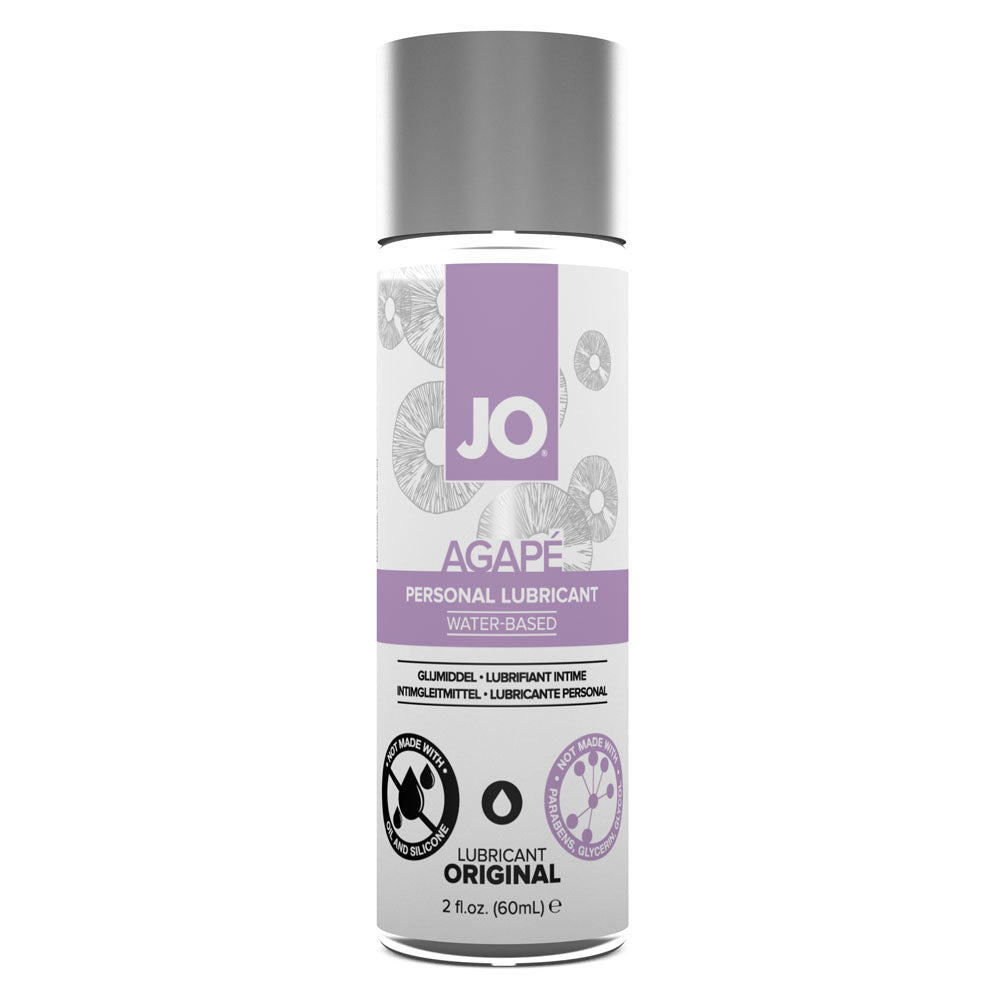 JO Agape Original Lube - 60 mL - Water Based Lubricant for Sensitive Skin - 60 ml Bottle - Pleasure Den