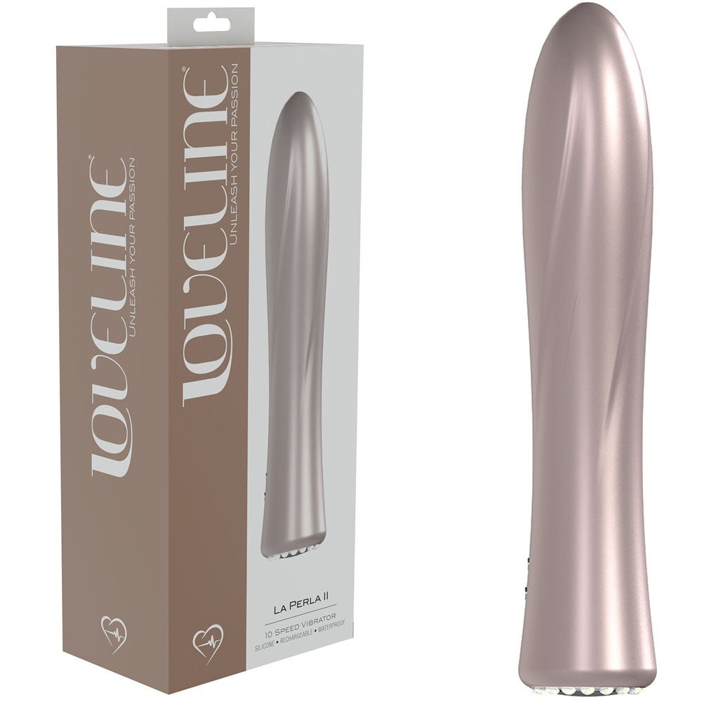 LOVELINE La Perla II - Pearlescent 19.2 cm USB Rechargeable Vibrator - Pleasure Den