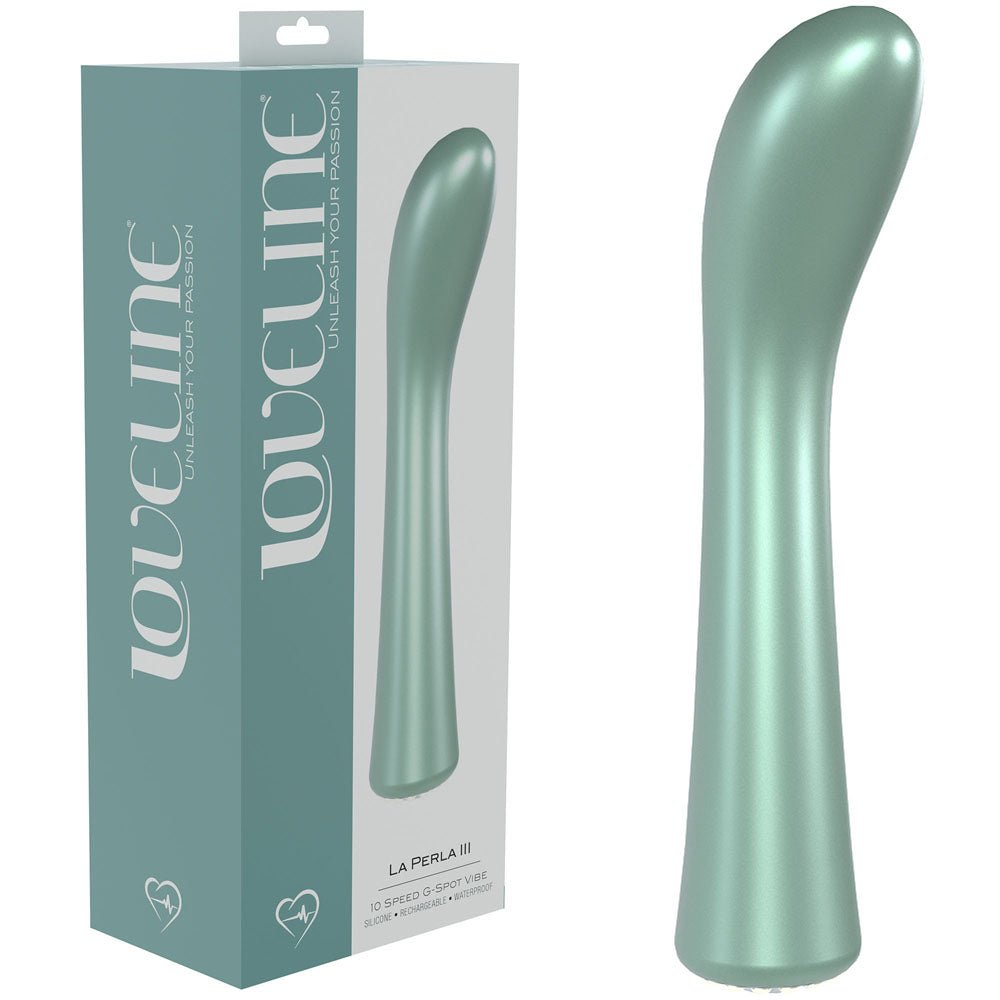 LOVELINE La Perla III - Pearlescent 19.2 cm USB Rechargeable Vibrator - Pleasure Den