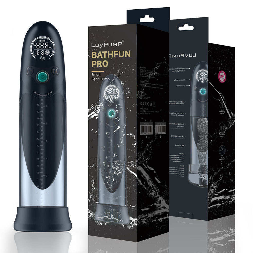 LuvPump Bathfun Pro - USB Rechargeable Waterproof Smart Automatic Penis Pump - Pleasure Den
