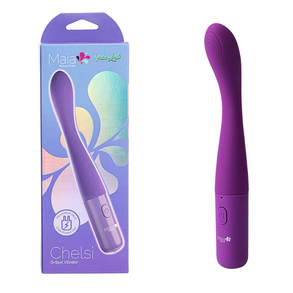 Maia CHELSI - 17.8 cm USB Rechargeable Vibrator - Pleasure Den