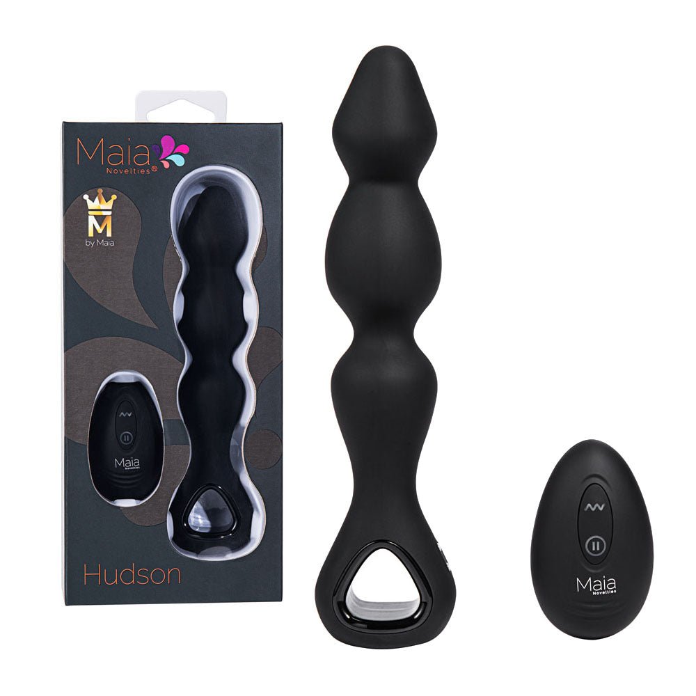 Maia HUDSON - 19 cm USB Rechargeable Anal Vibrator with Wireless Remote - Pleasure Den