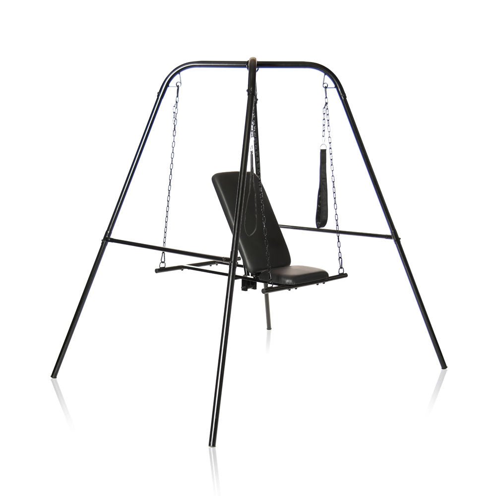 Master Series Throne - Adjustable Sex Sling with Stand - Pleasure Den