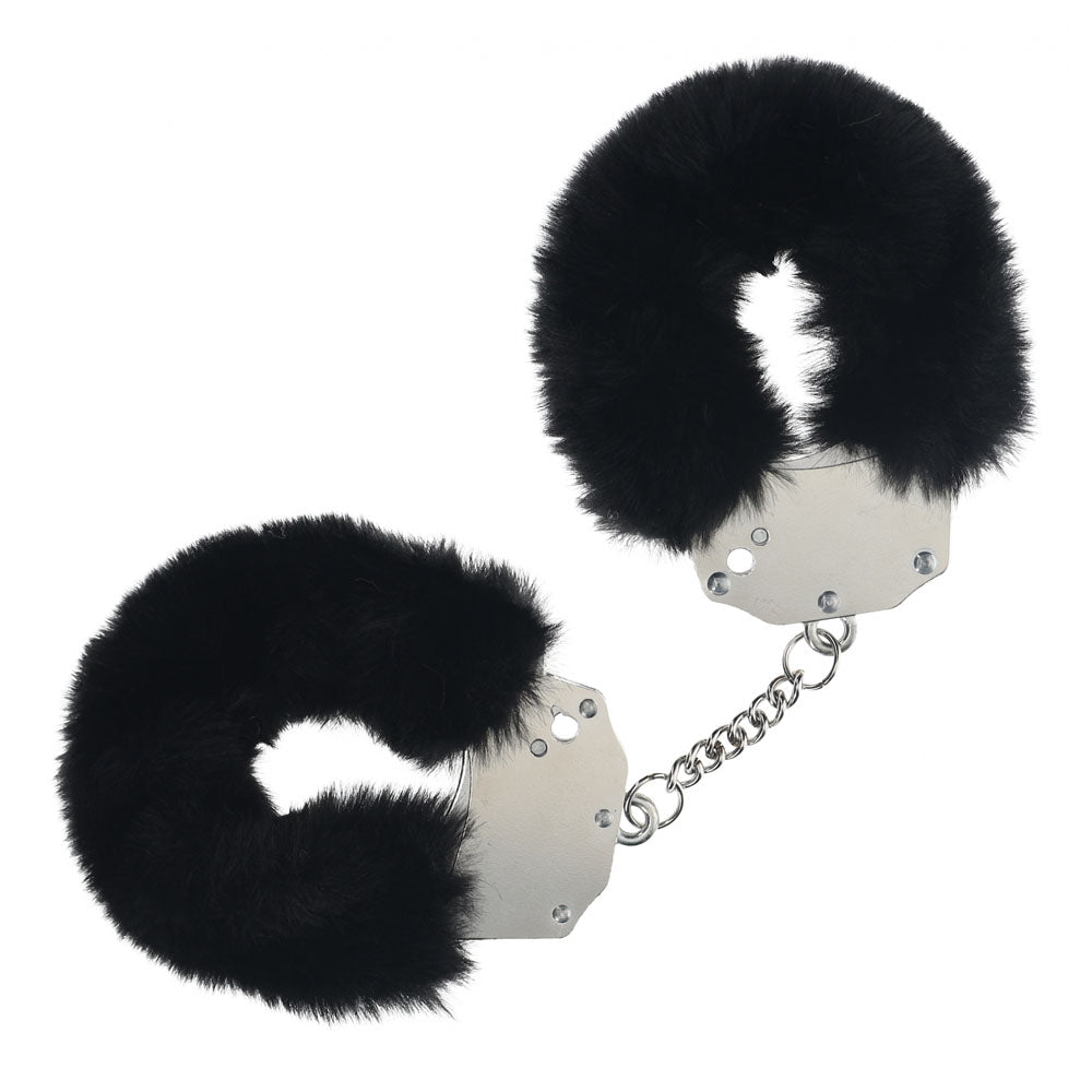 OUCH! Heavy-Duty Fluffy Cuffs - Fluffy Restraints - Pleasure Den
