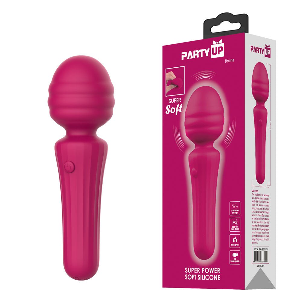 Party Up DUUNA - 16.9 cm USB Rechargeable Massage Wand - Pleasure Den