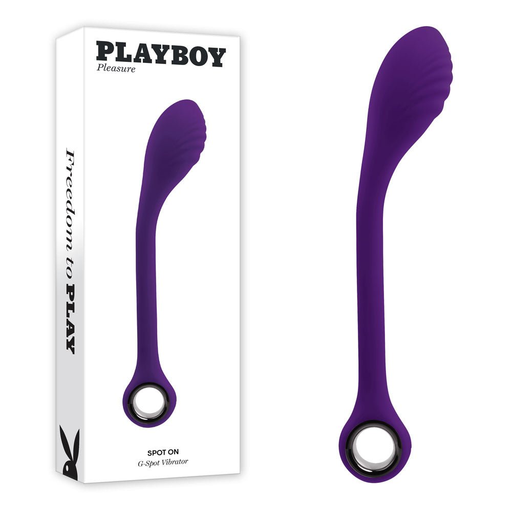 Playboy Pleasure SPOT ON - 22.6 cm USB Rechargeable Poseable G-Spot Vibrator - Pleasure Den