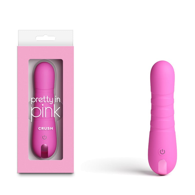 Pretty in Crush - 14.3 cm USB Rechargeable Vibrator - Pleasure Den