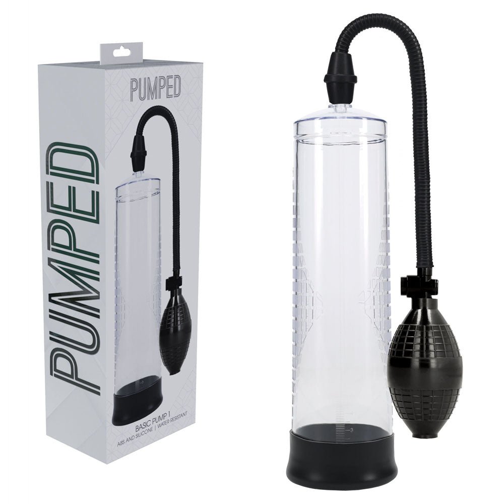 PUMPED Basic Pump 1 - Transparent - Penis Pump - Pleasure Den