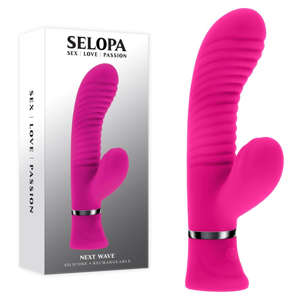 Selopa NEXT WAVE - 16.4 cm USB Rechargeable Dual Vibrator - Pleasure Den