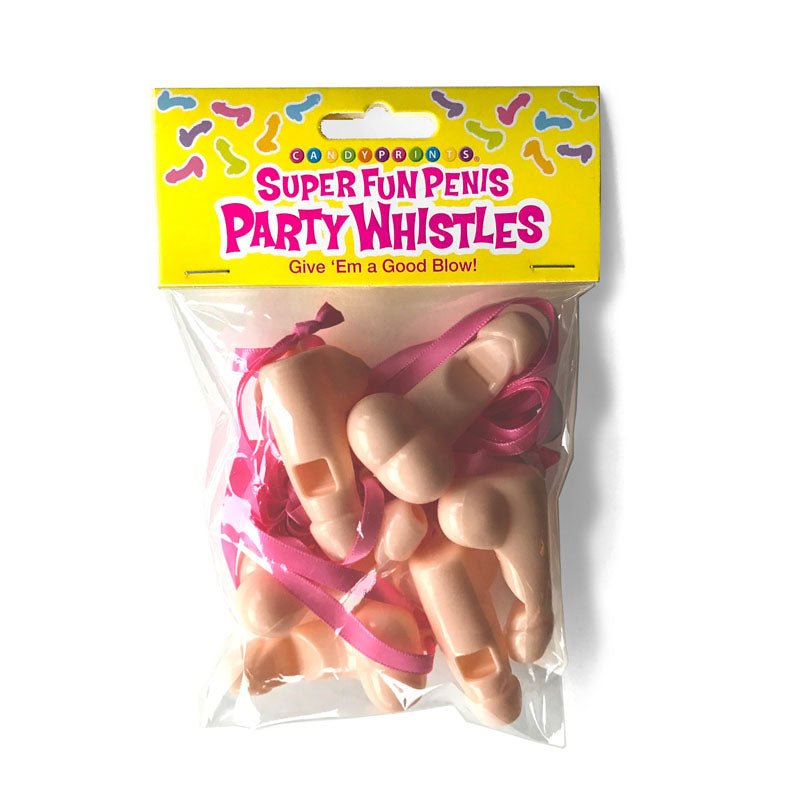 Super Fun Penis Party Whistles - Hens Party Novelties - 8 Pack - Pleasure Den