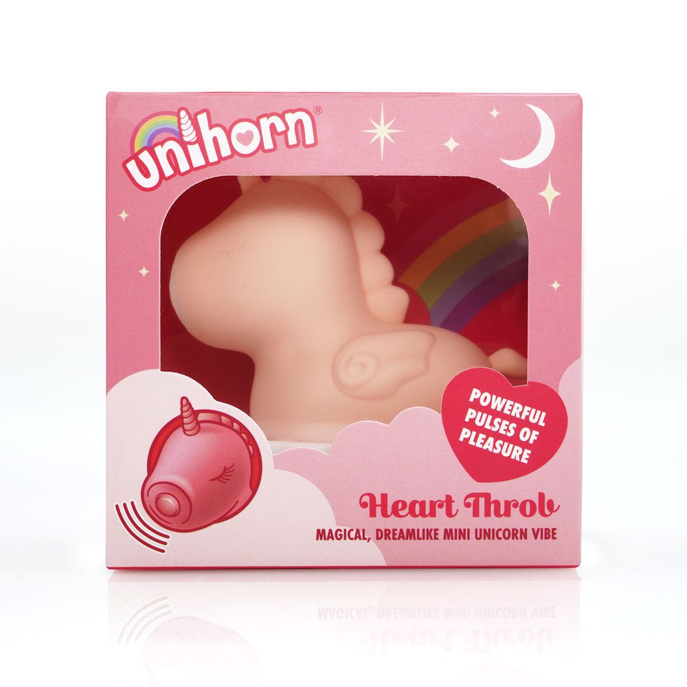 Unihorn - Heart Throb - Coral USB Rechargeable Flicking Stimulator - Pleasure Den
