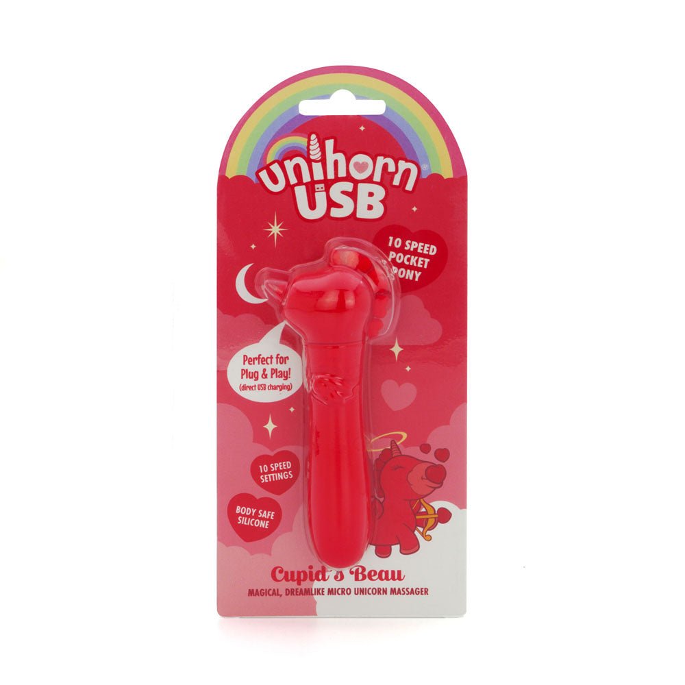 Unihorn - USB Bullet - Cupid's Beau - USB Rechargeable Vibrating Bullet - Pleasure Den