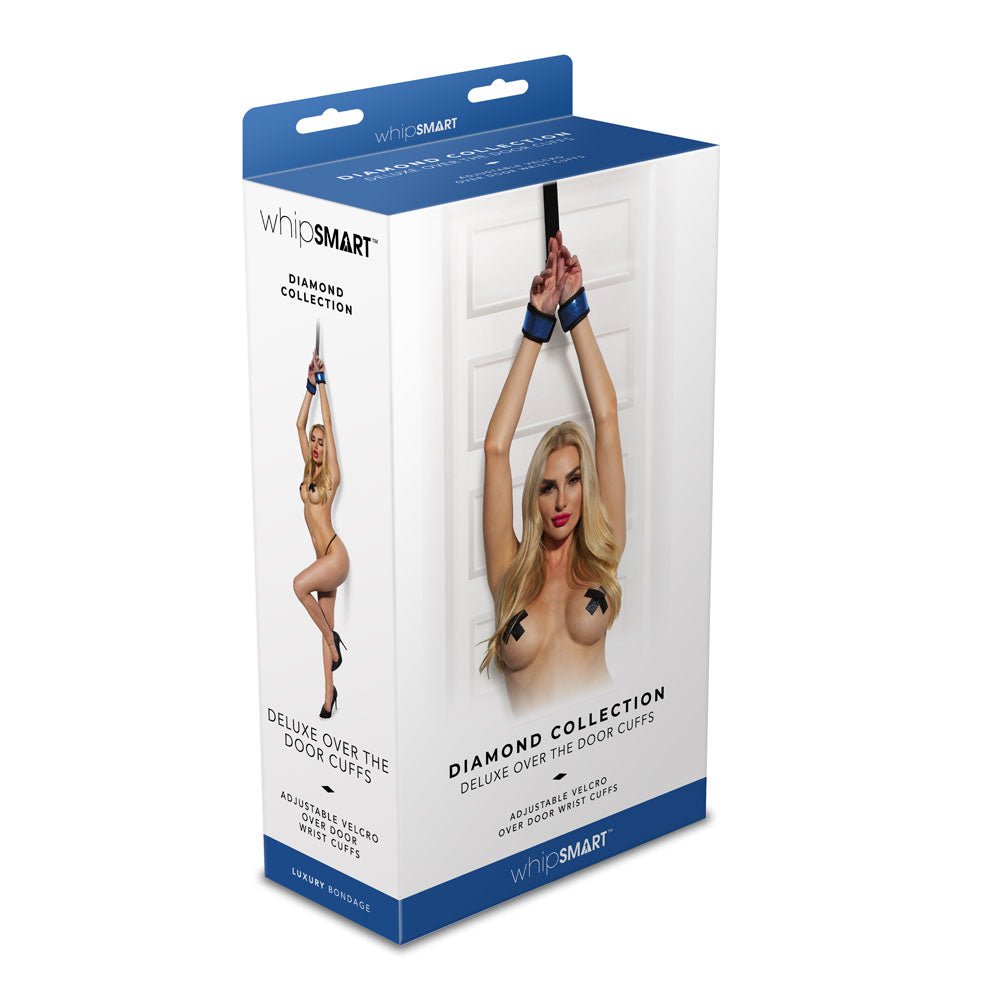 WhipSmart Diamond Deluxe Over The Door Cuffs - Restraints - Pleasure Den