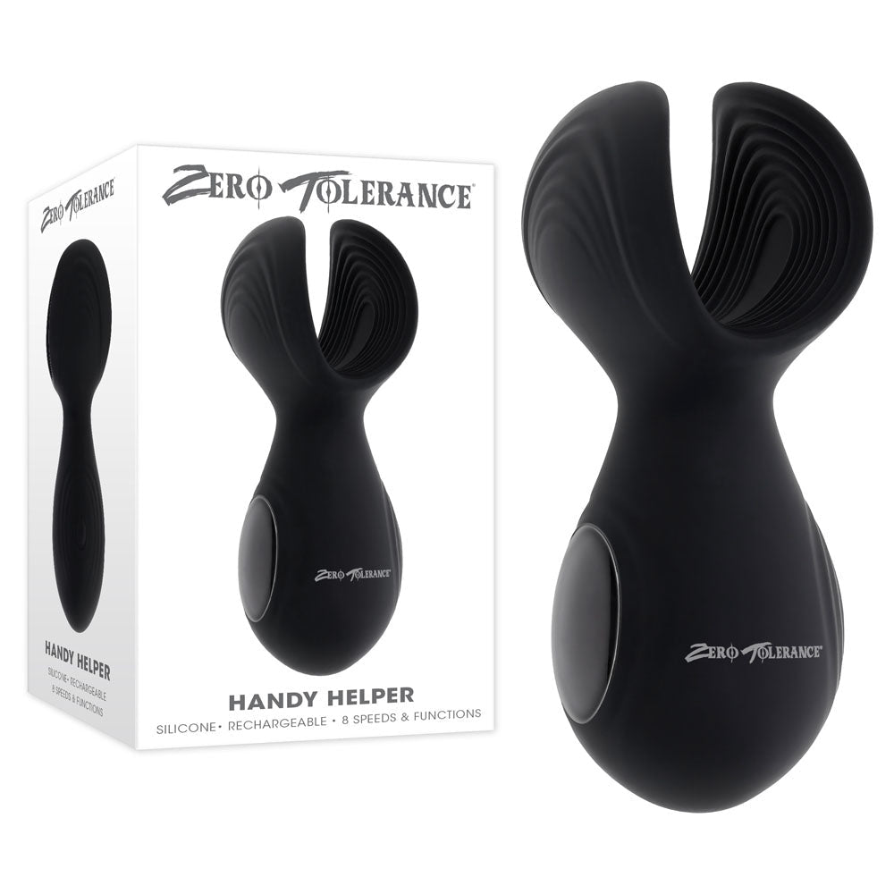 Zero Tolerance HANDY HELPER - USB Rechargeable Vibrating Stroker - Pleasure Den
