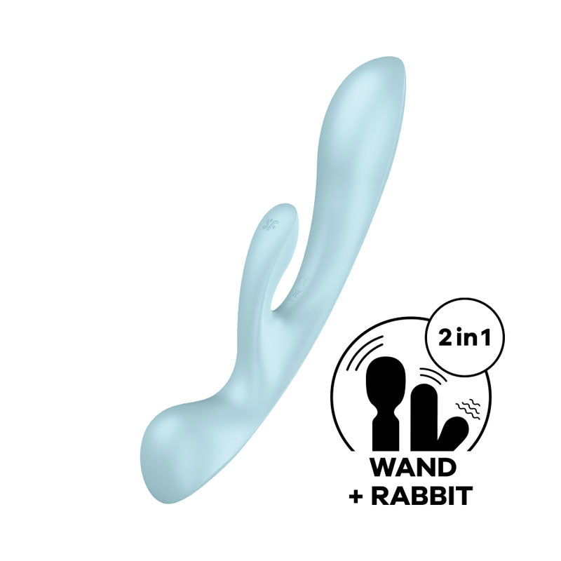 Satisfyer Triple Oh - Light USB Rechargeable Rabbit Vibrator