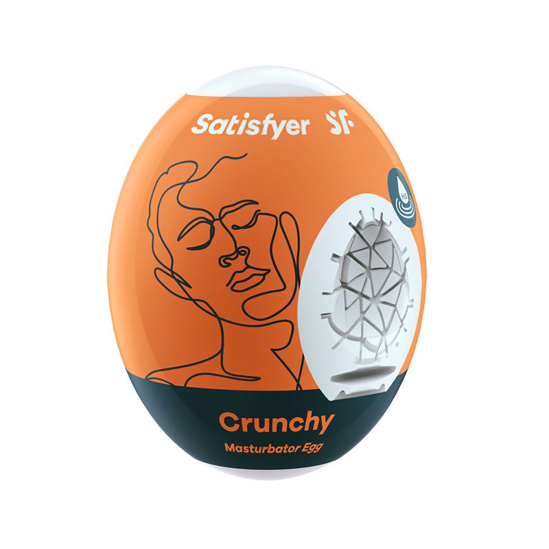 Satisfyer Masturbator Egg - Crunchy - Stroker Sleeve