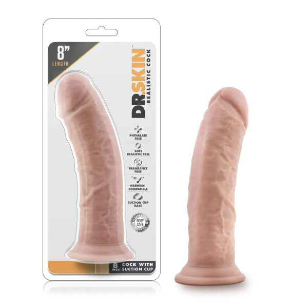 Dr. Skin 8'' Cock with Suction Cup - 20.3 cm Dong