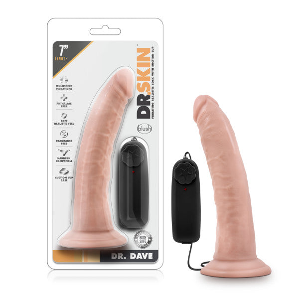 Dr. Skin Dr. Dave - 17.8 cm (7'') Vibrating Dong