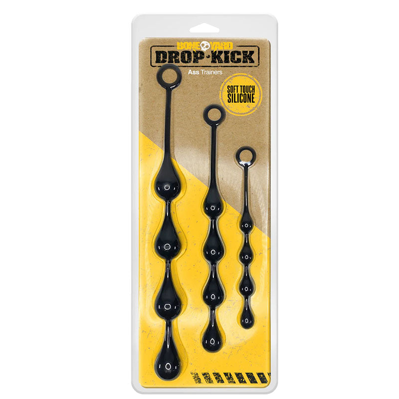 Boneyard Drop-Kick Ass Trainers - Anal Beads - Set of 3 Sizes